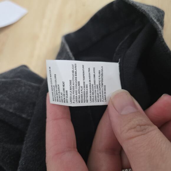 Cloth By Design Dress Womens Small Black Acid Wash T Shirt‎ Mini Ruched Casual - Picture 5 of 10